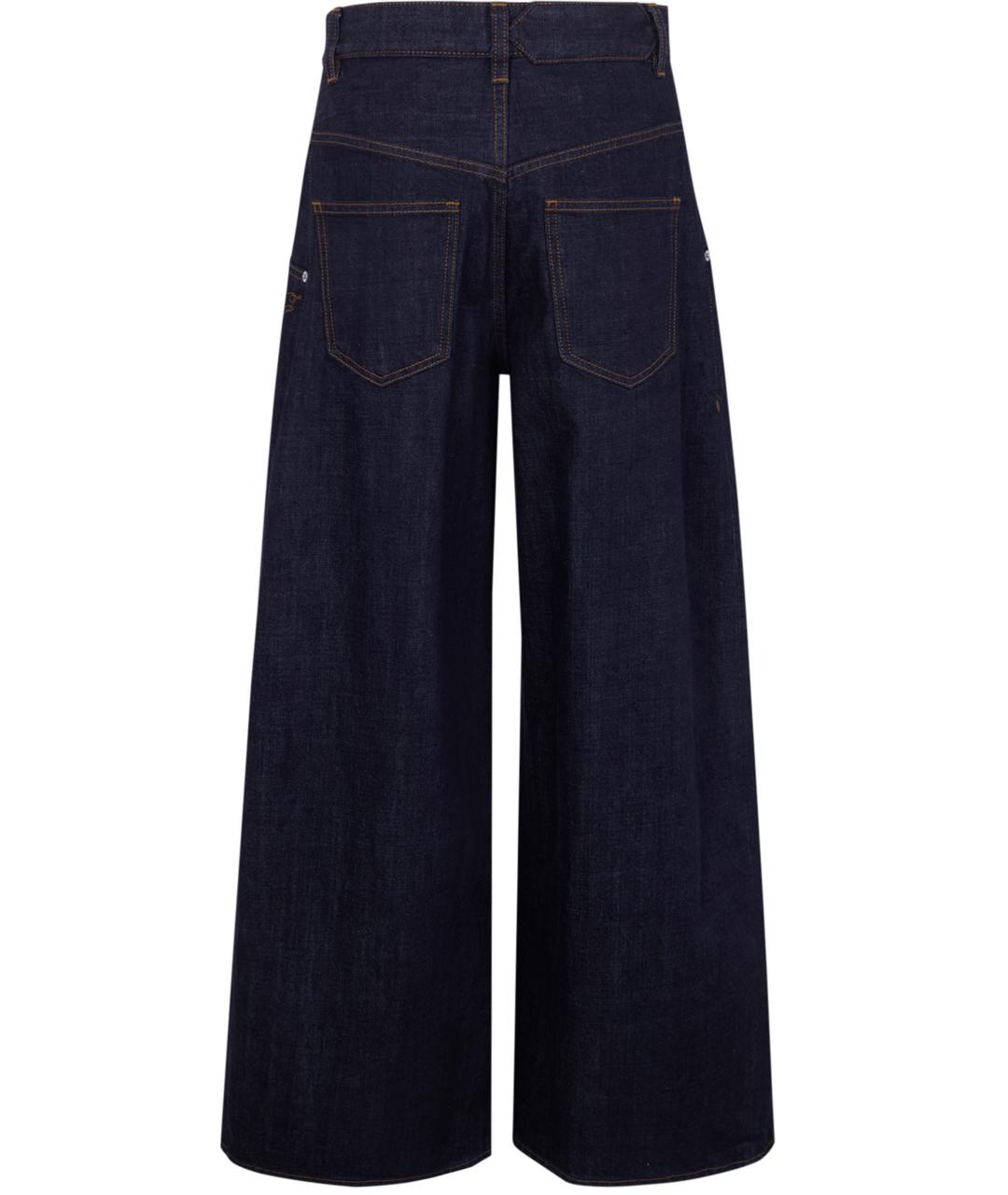 JACQUEMUS Синие хлопковые прямые джинсы, фото 2