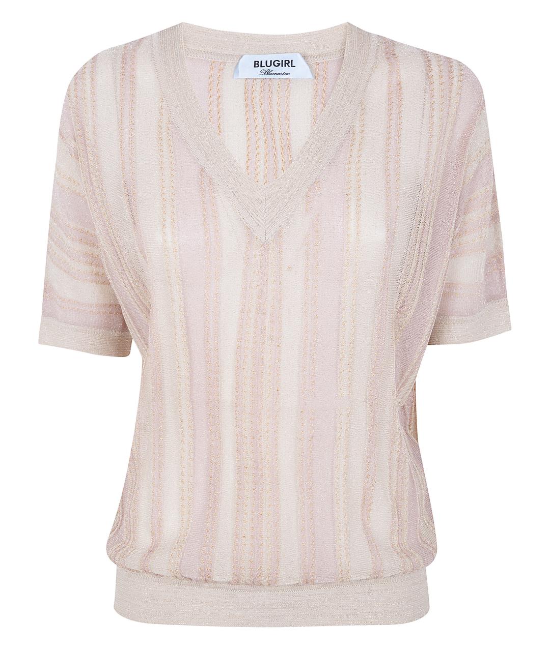 BLUGIRL Розовый полиэстеровый джемпер / свитер, фото 1