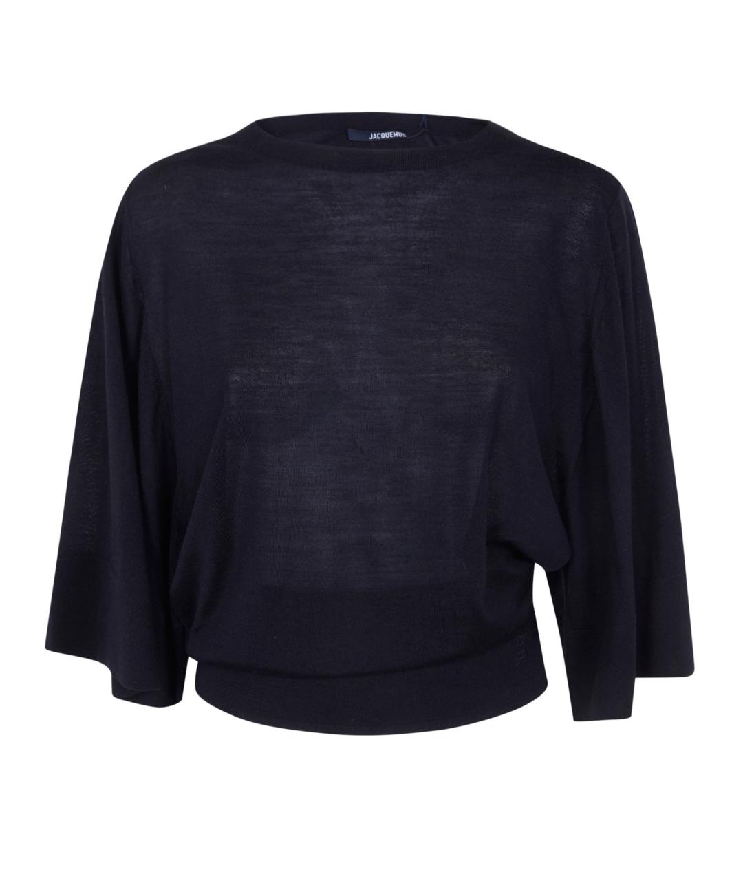 JACQUEMUS Черный шерстяной джемпер / свитер, фото 1