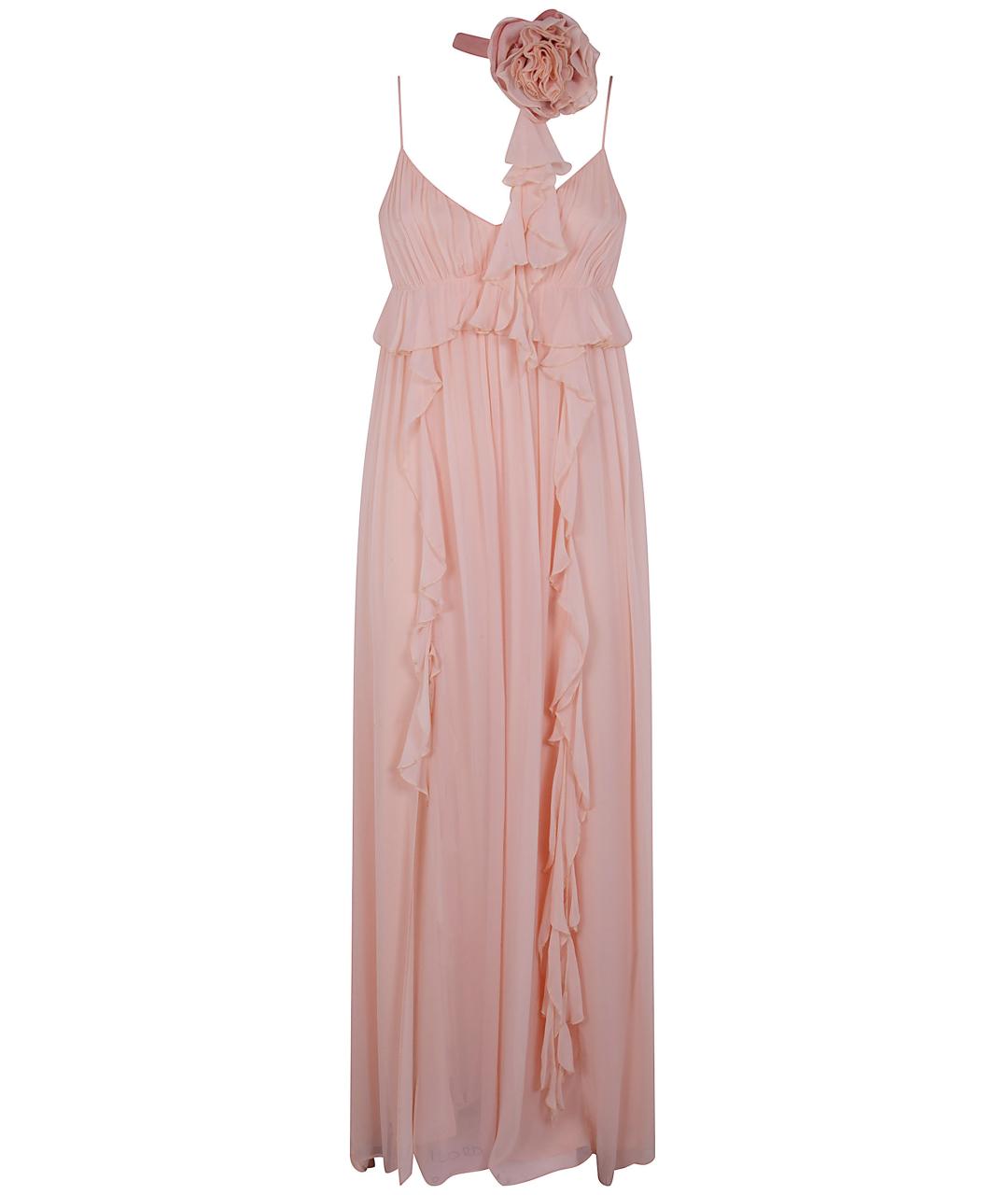 BLUGIRL Розовое вискозное повседневное платье, фото 1