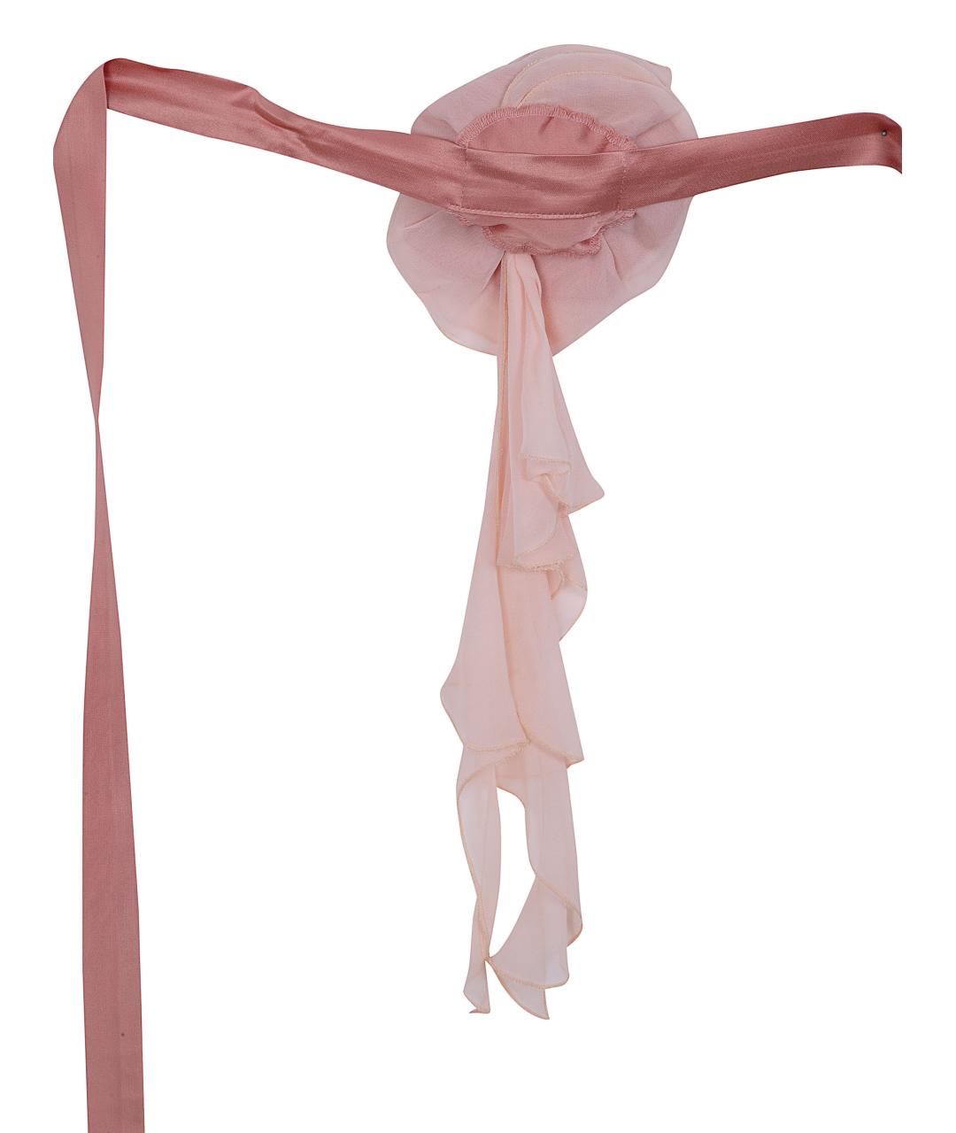 BLUGIRL Розовое вискозное повседневное платье, фото 3