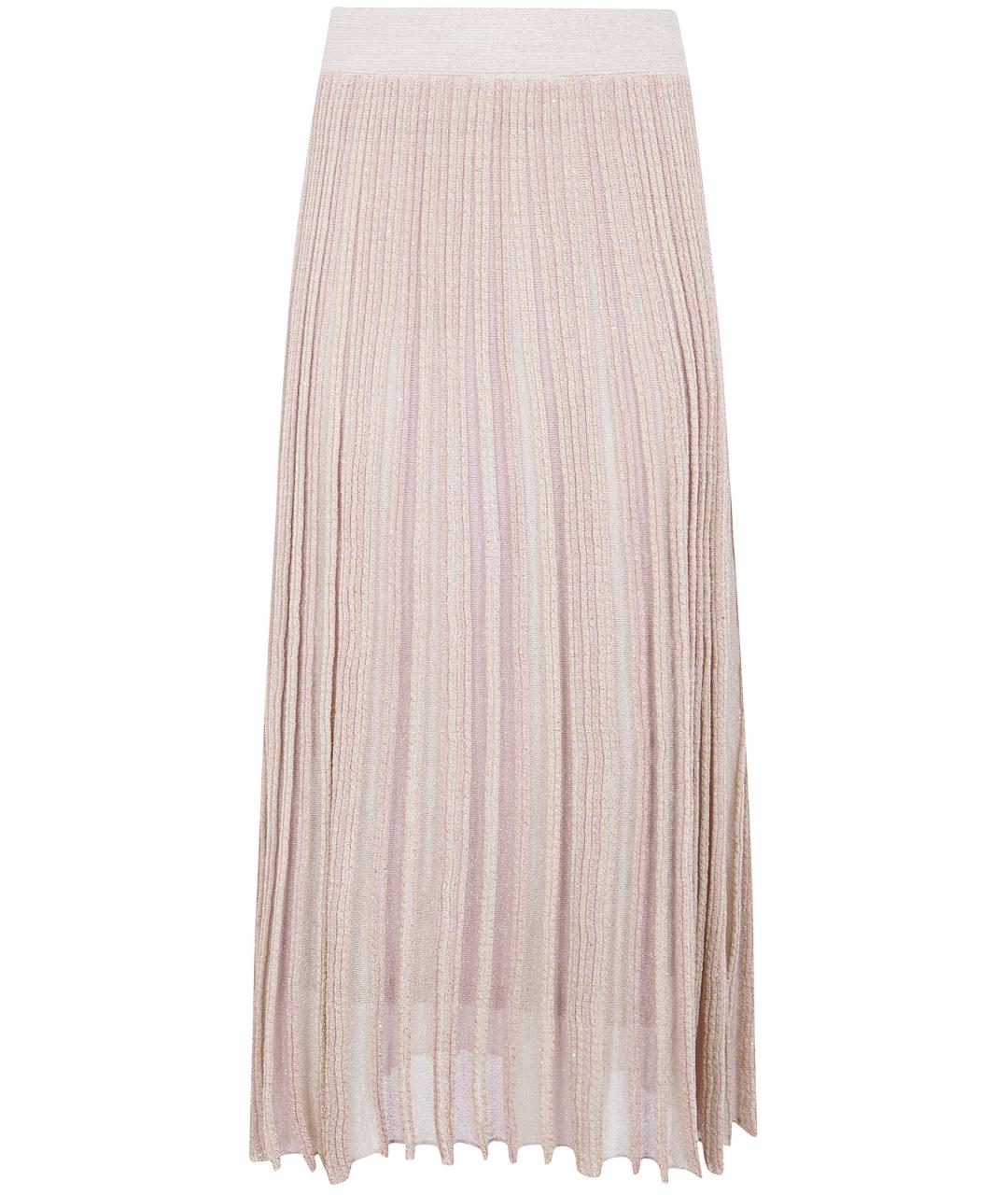 BLUGIRL Розовая полиэстеровая юбка миди, фото 1