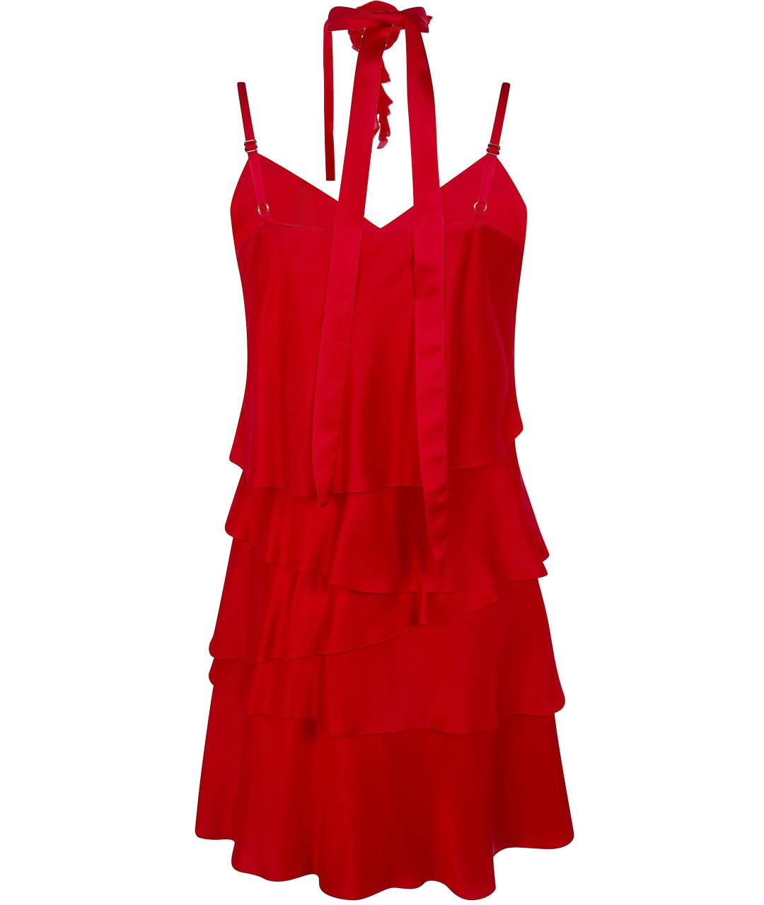 BLUGIRL Красное вискозное повседневное платье, фото 2