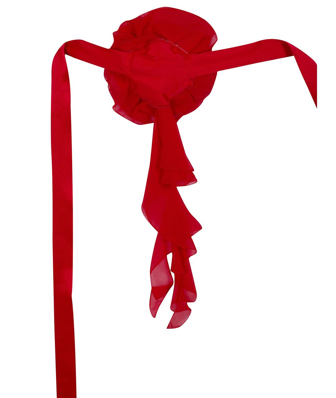 BLUGIRL Красное вискозное повседневное платье, фото 3