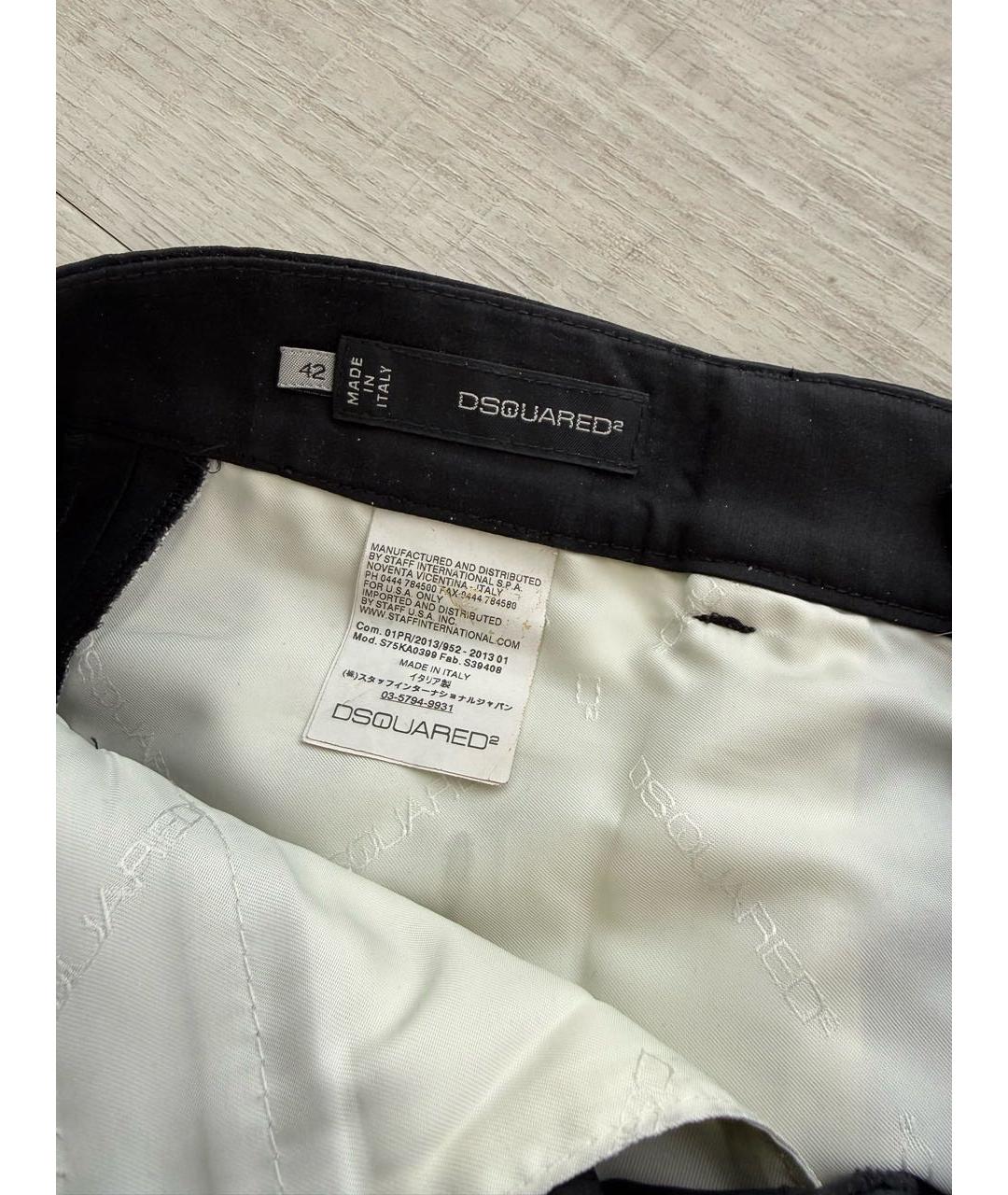 DSQUARED2 Черные брюки узкие, фото 3