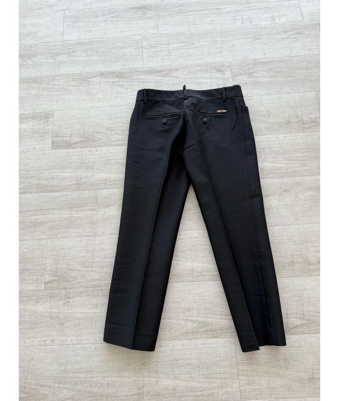 DSQUARED2 Черные брюки узкие, фото 2