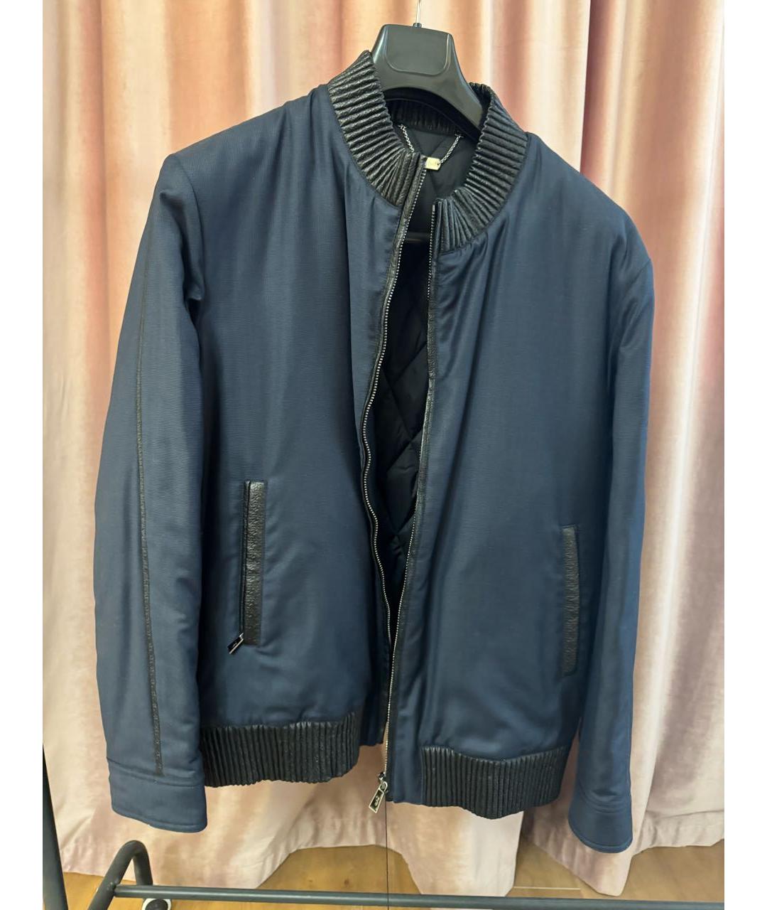BILLIONAIRE Темно-синяя шерстяная куртка, фото 5