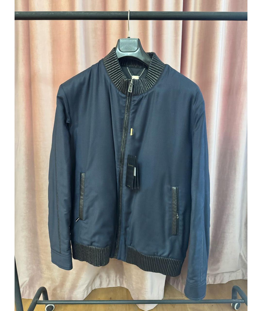 BILLIONAIRE Темно-синяя шерстяная куртка, фото 6