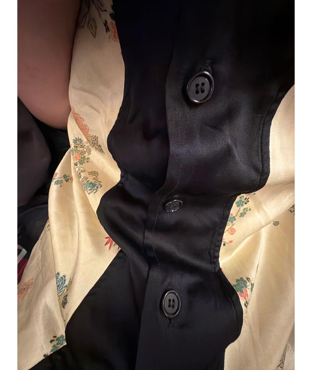 Enfants Riches Déprimés Желтая шелковая классическая рубашка, фото 4