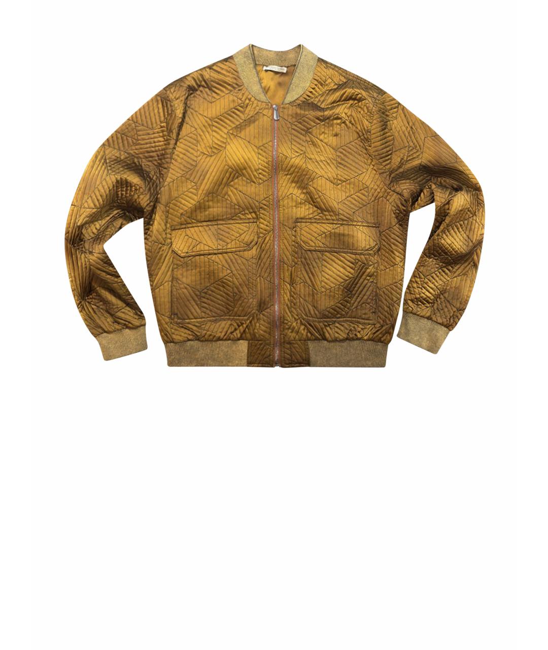 BOTTEGA VENETA Горчичная шелковая куртка, фото 1