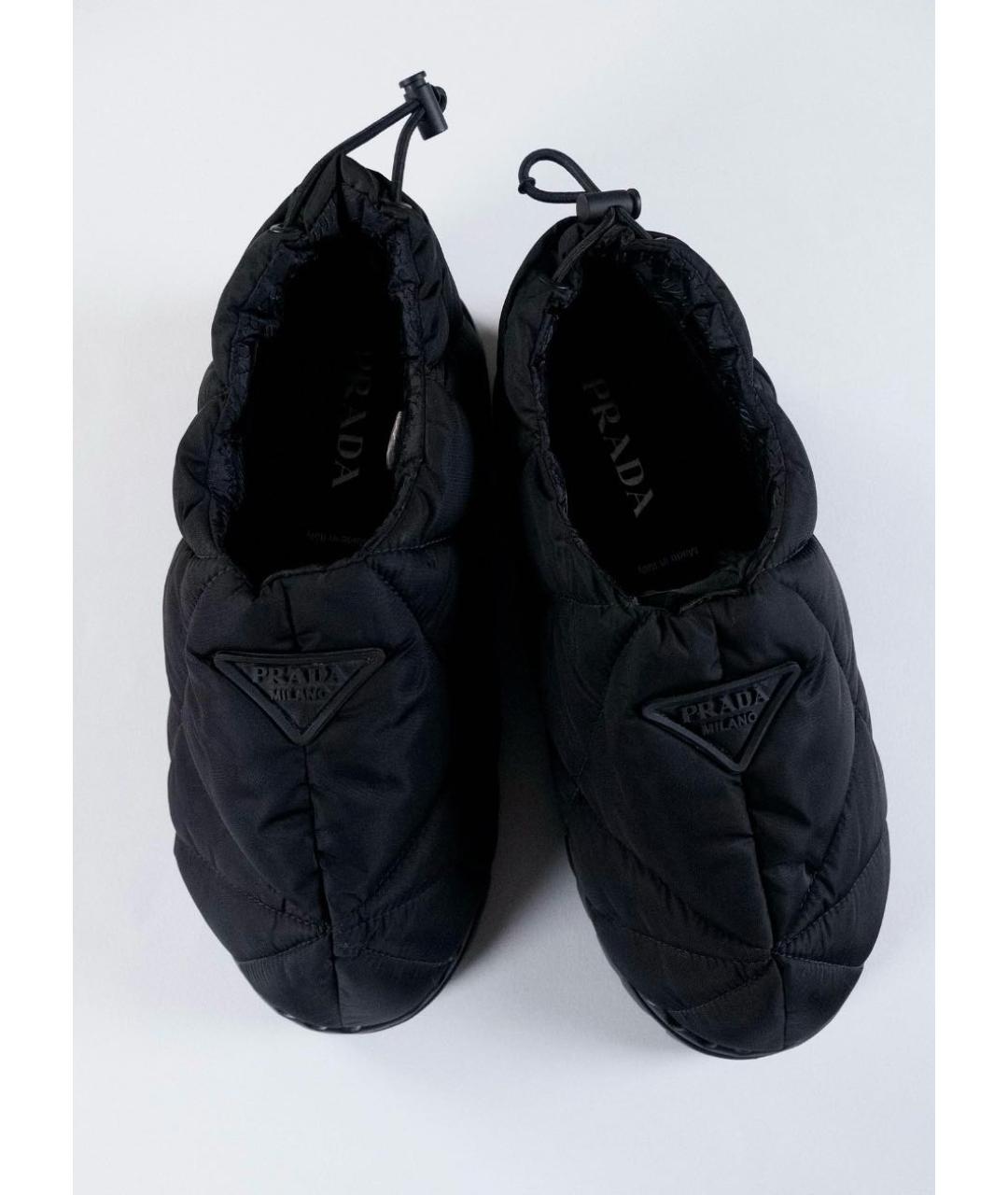 PRADA Черные текстильные ботинки, фото 6