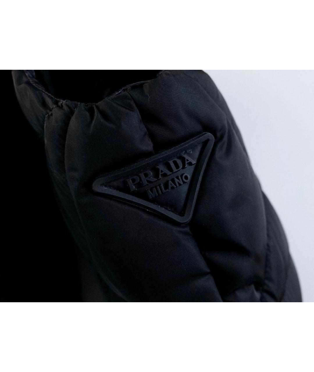 PRADA Черные текстильные ботинки, фото 7