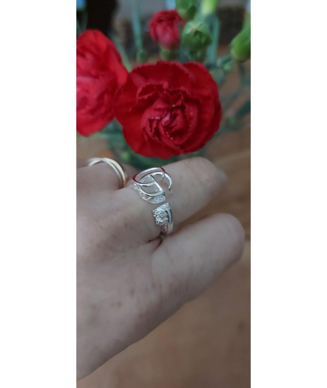 GUCCI Серебряное с серебряным покрытием кольцо, фото 7