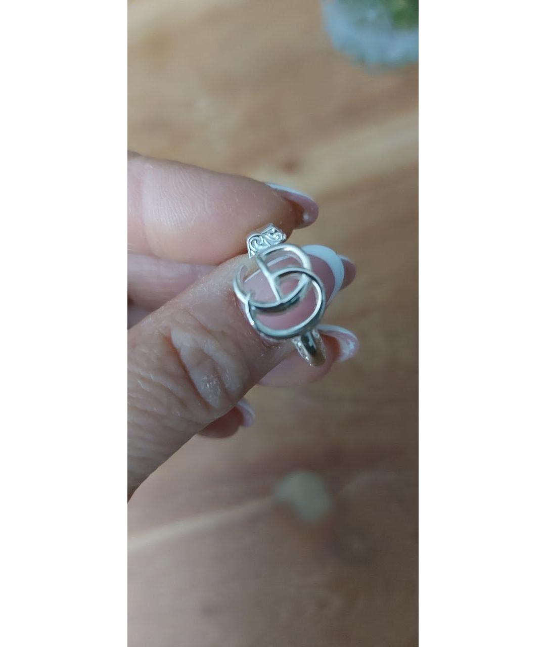 GUCCI Серебряное с серебряным покрытием кольцо, фото 6