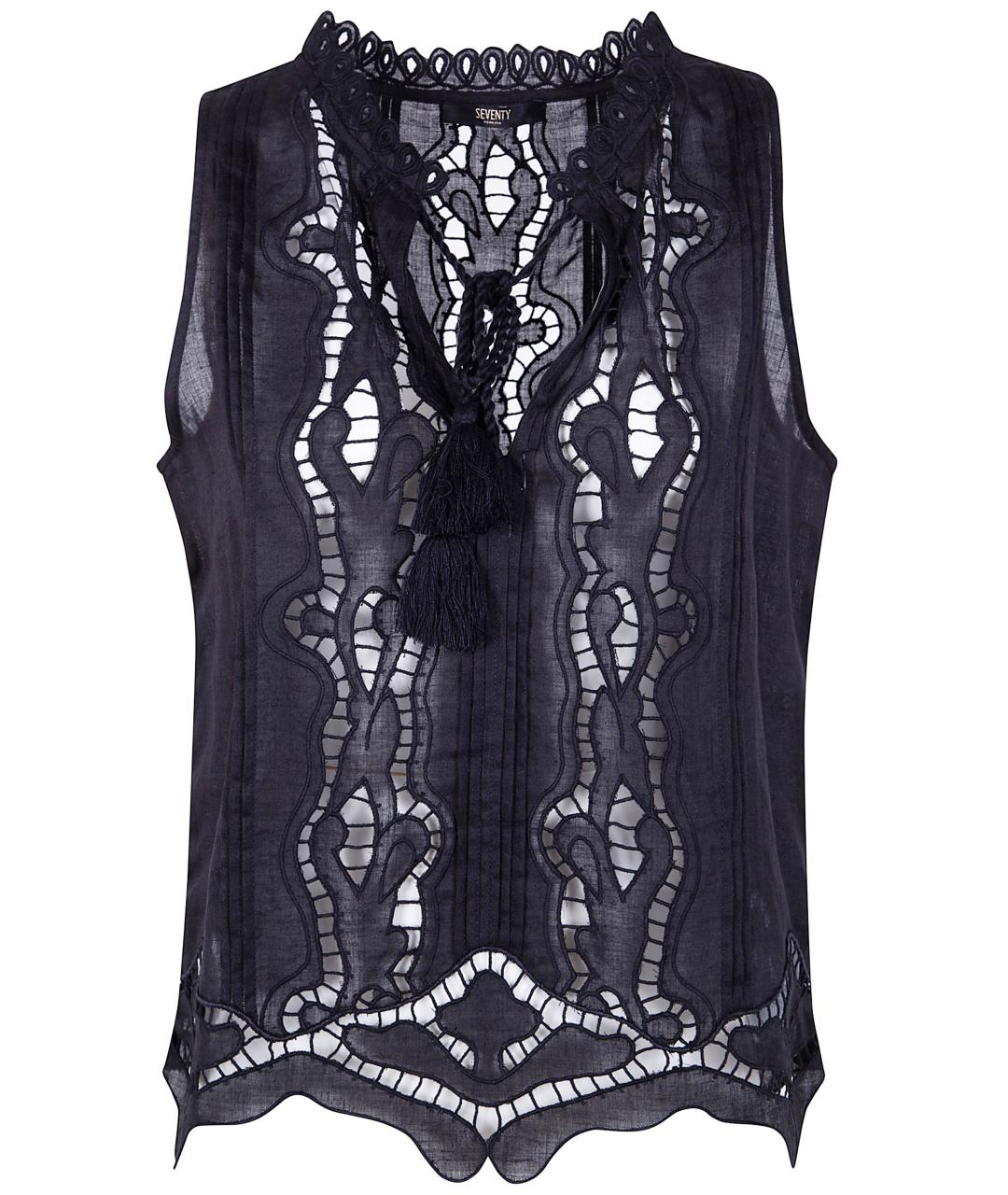 SEVENTY Черная майка, фото 1