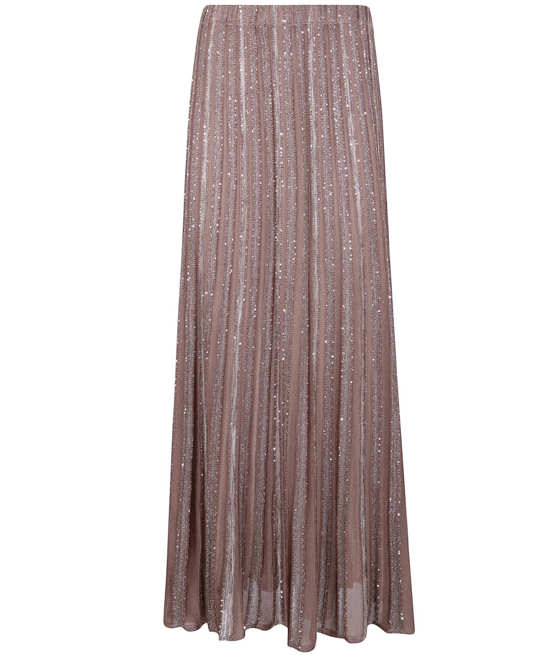 D.EXTERIOR Коричневая полиэстеровая юбка миди, фото 1