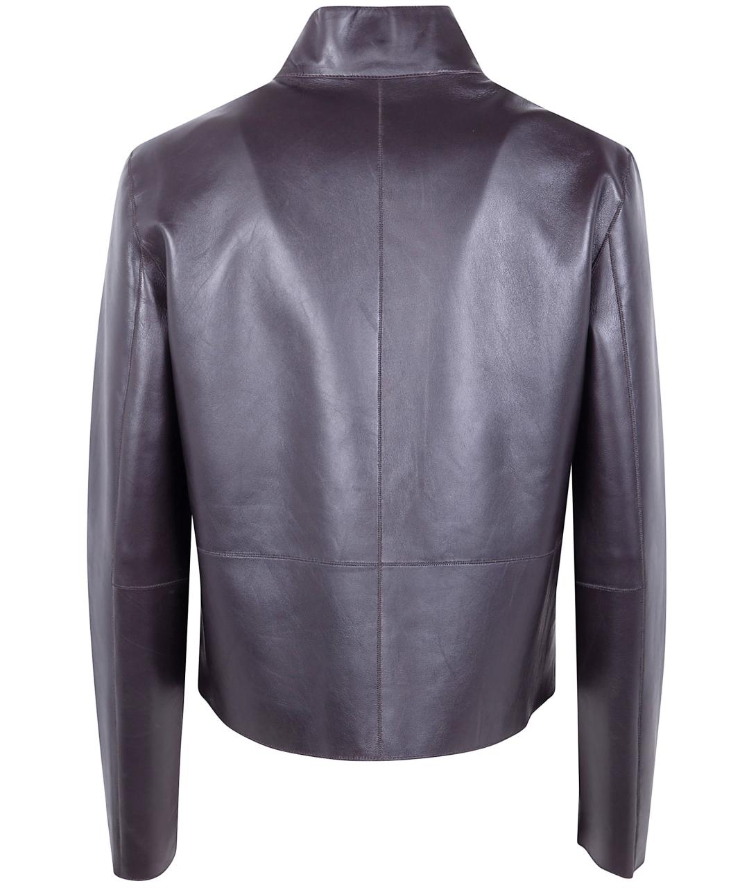 SEVENTY Коричневая кожаная куртка, фото 2