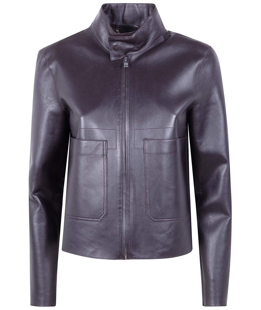 SEVENTY Коричневая кожаная куртка, фото 1