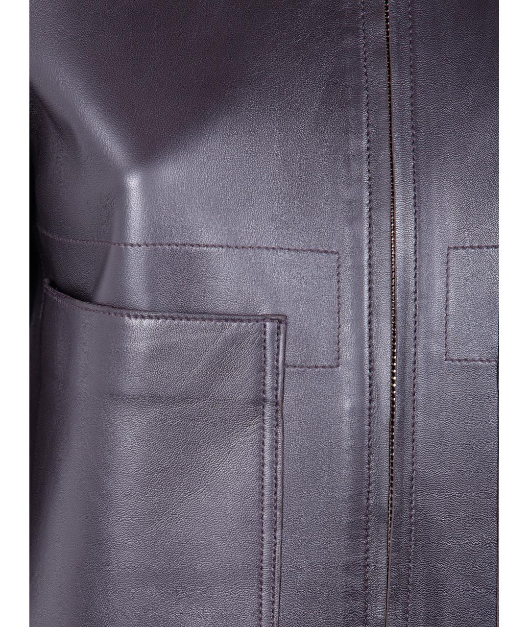 SEVENTY Коричневая кожаная куртка, фото 3