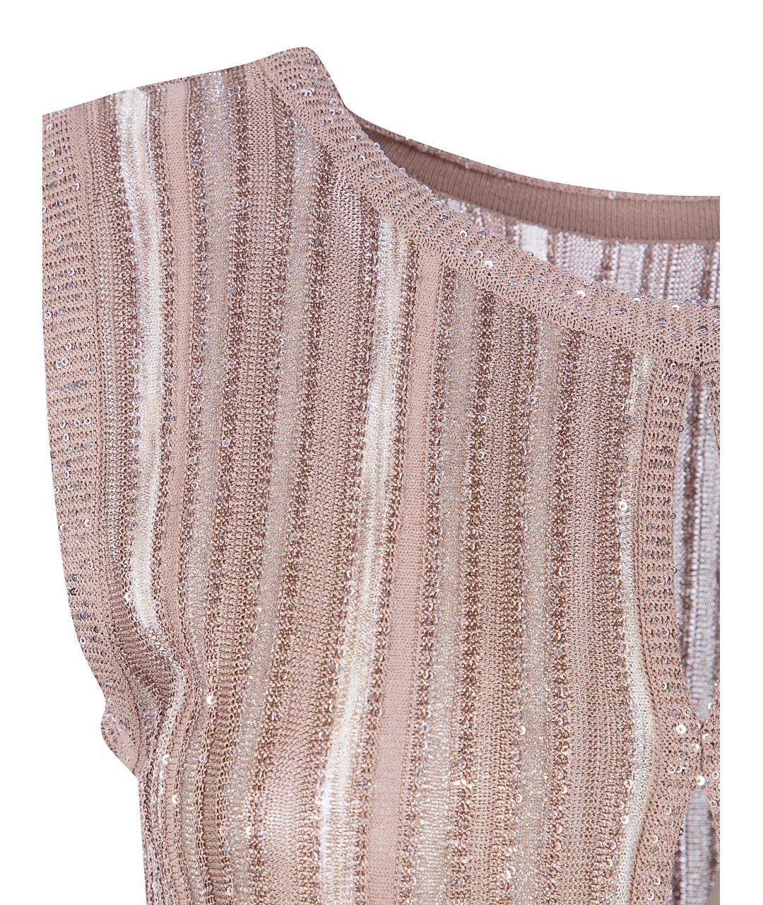 D.EXTERIOR Бежевое полиэстеровое повседневное платье, фото 3