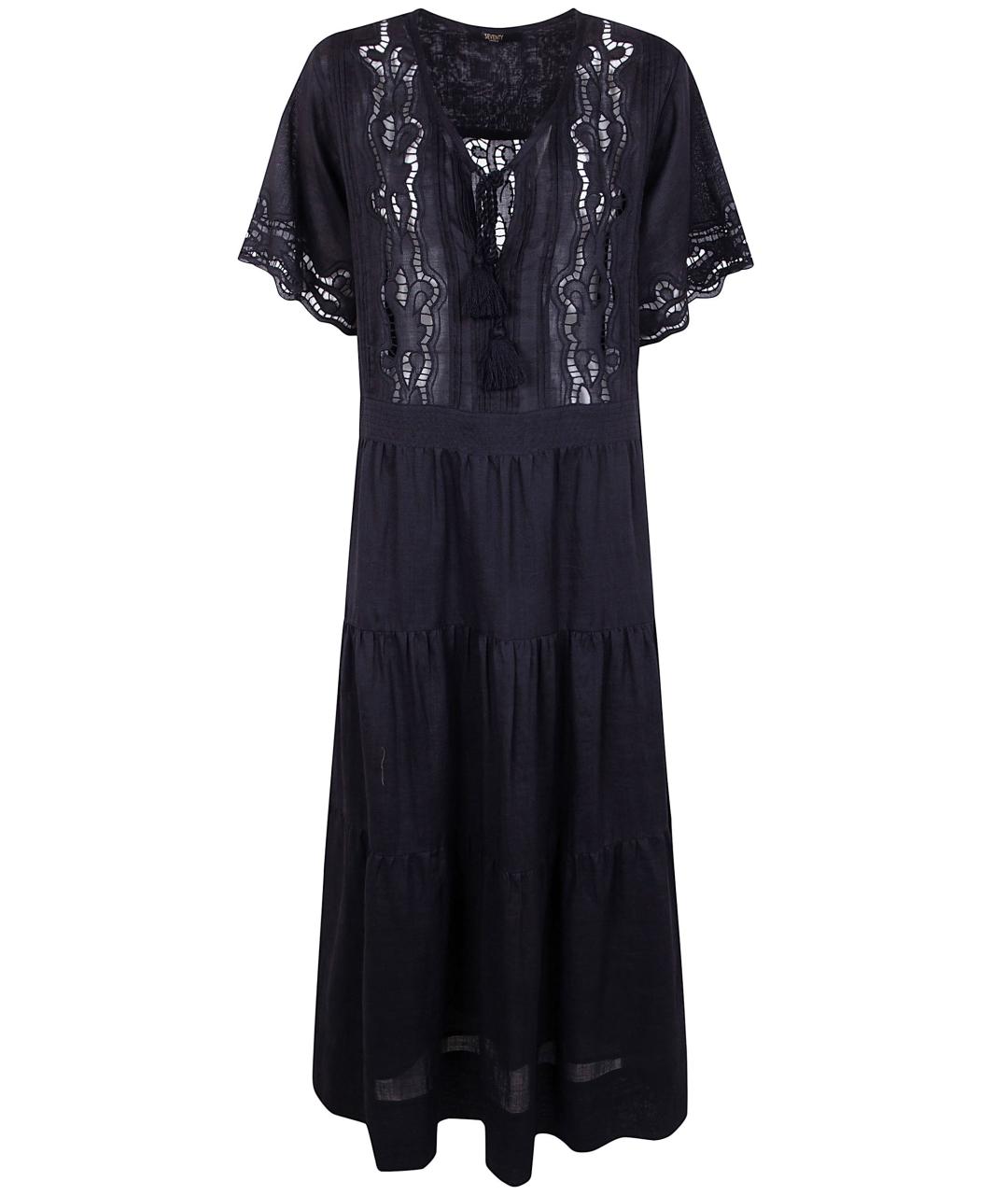 SEVENTY Черное повседневное платье, фото 1