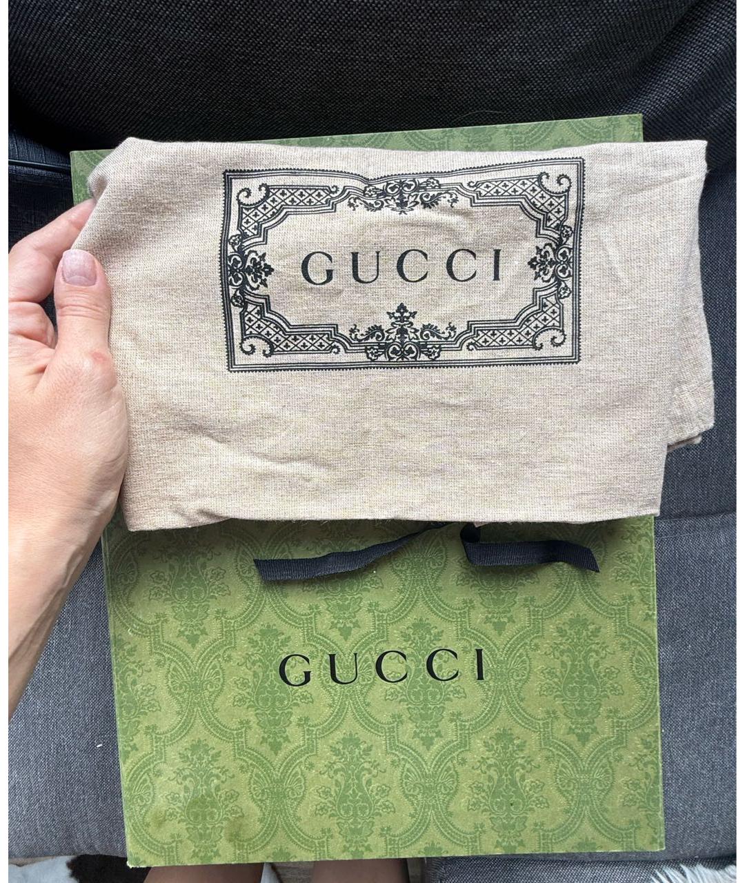 GUCCI Антрацитовая сумка на плечо, фото 7