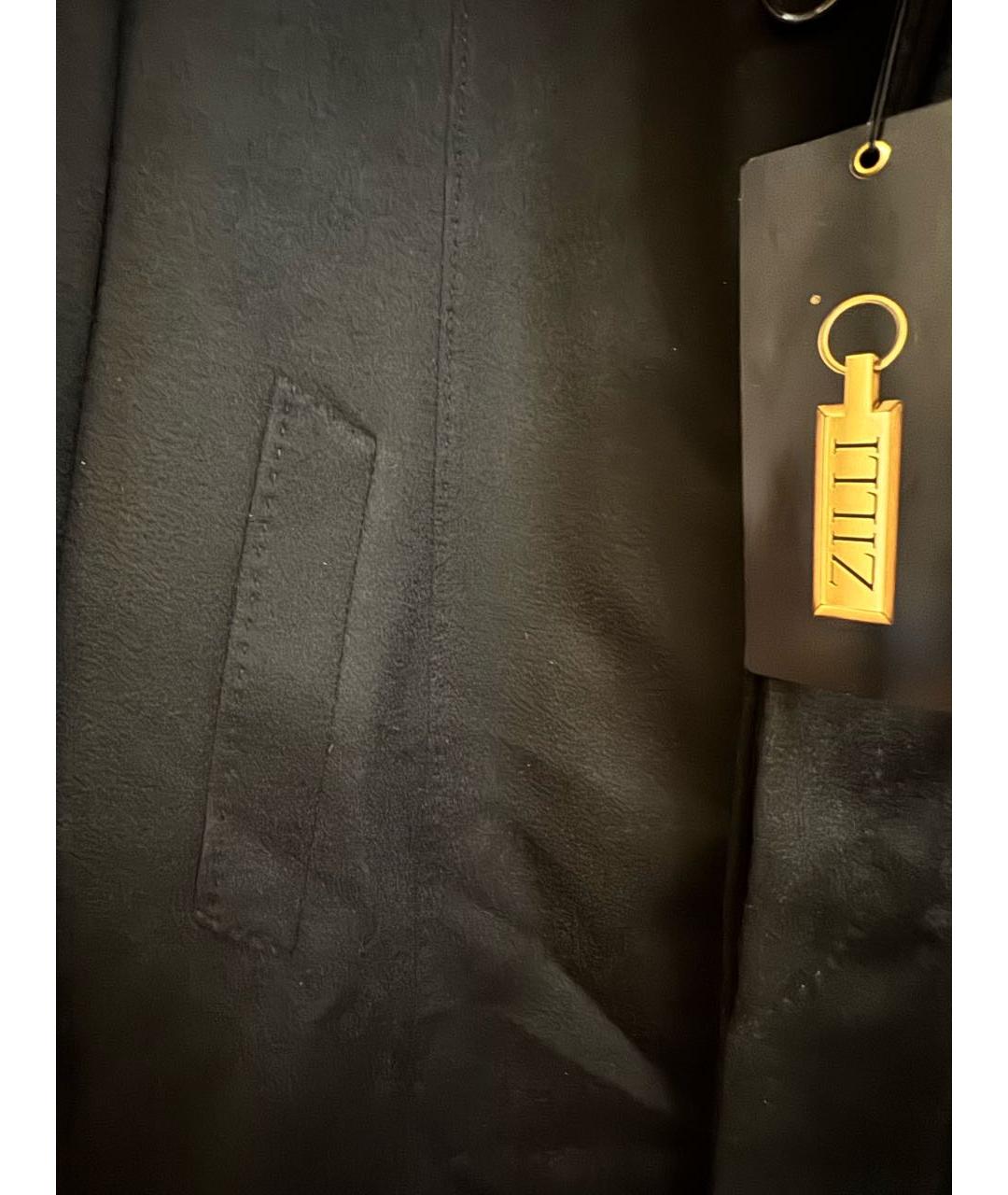 ZILLI Черное кашемировое пальто, фото 4