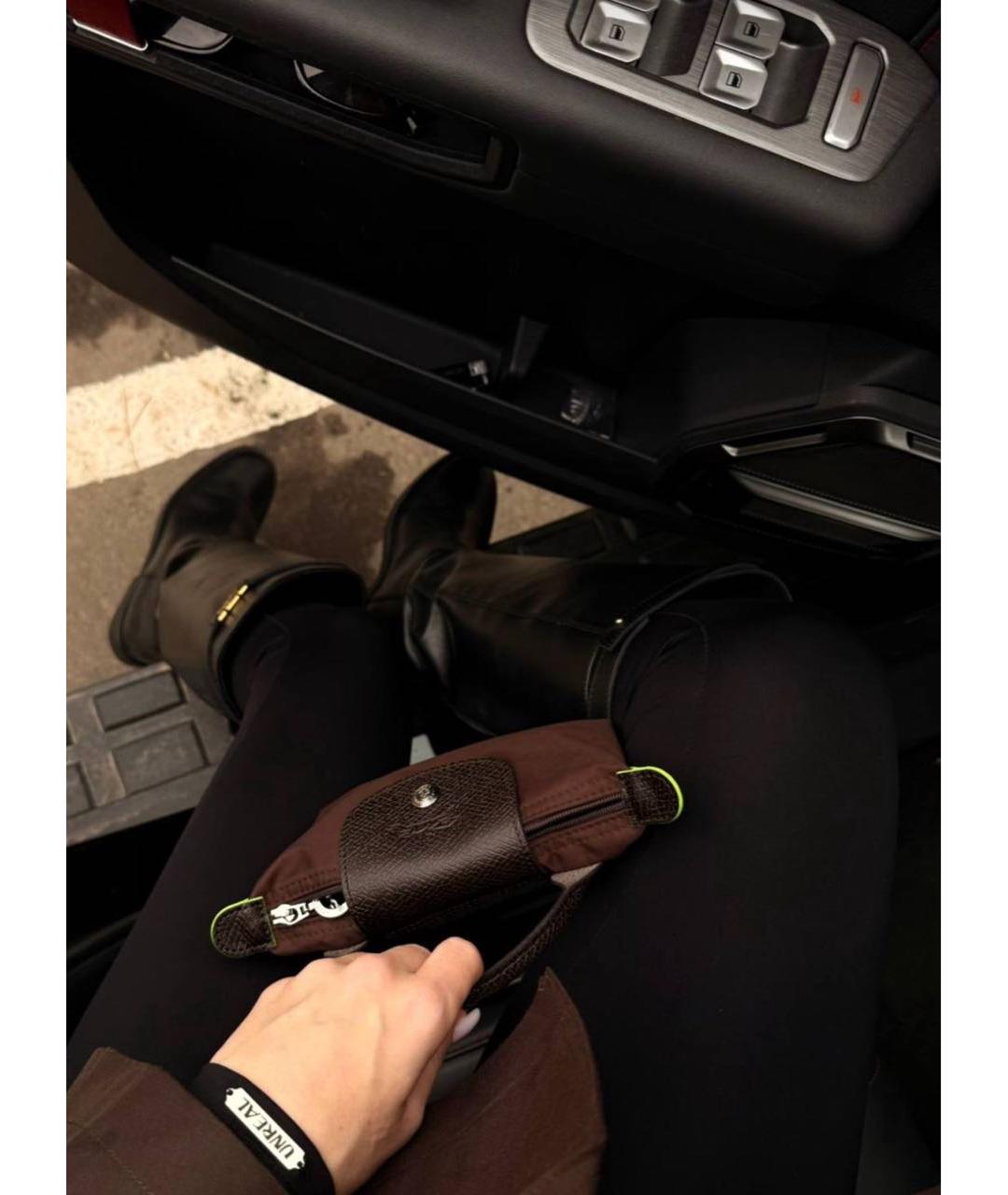 LONGCHAMP Коричневая сумка с короткими ручками, фото 6