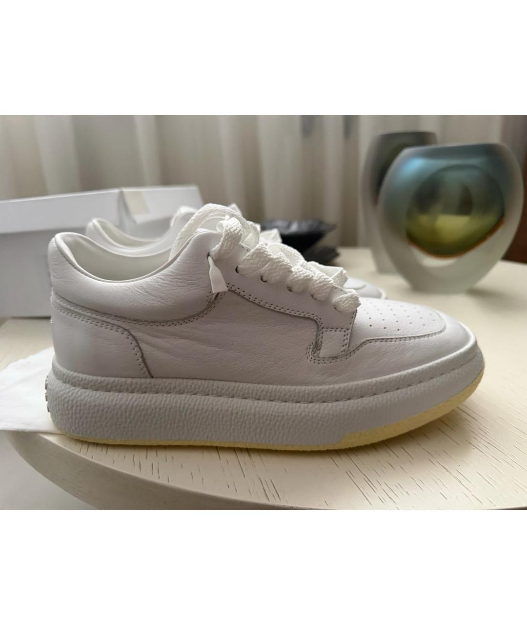 MAISON MARGIELA Белые кожаные кеды, фото 9