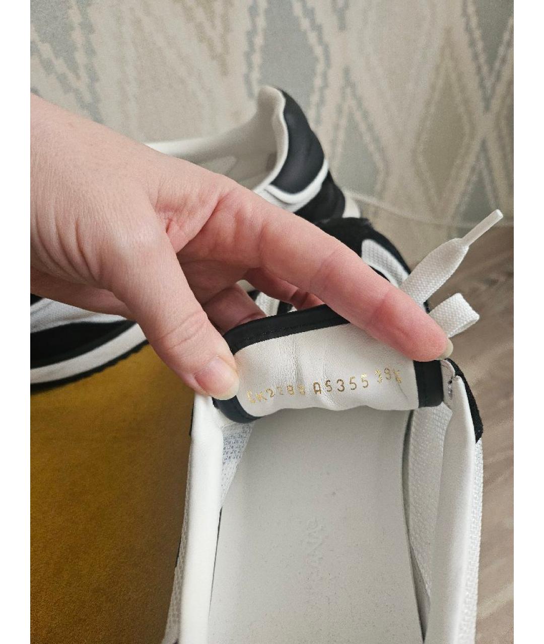 DOLCE&GABBANA Белые текстильные кроссовки, фото 3