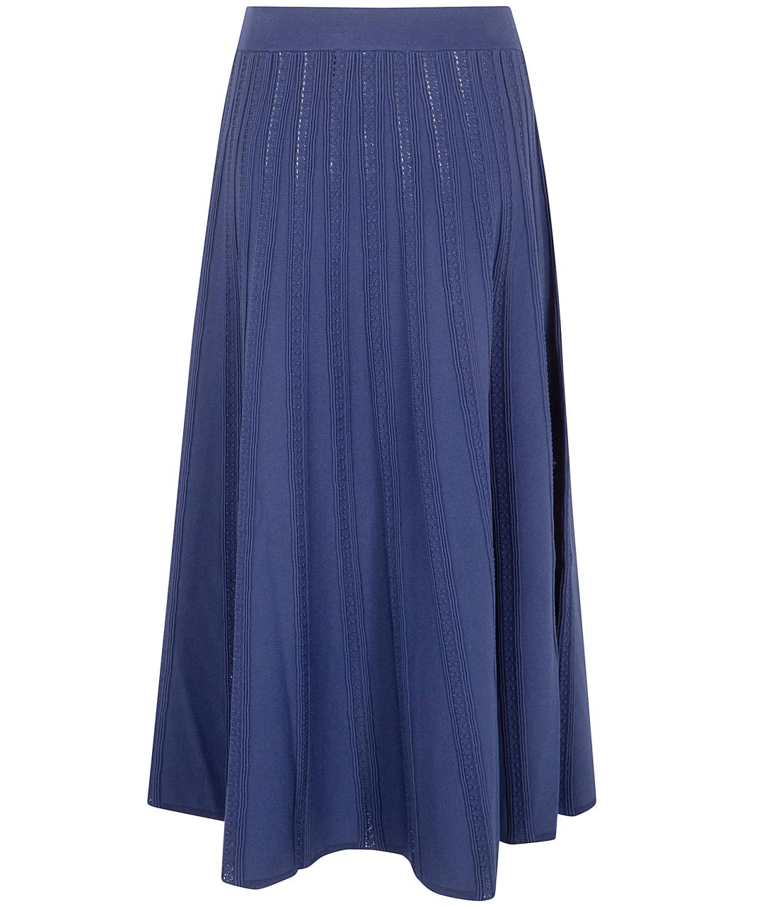 BLUGIRL Синяя вискозная юбка миди, фото 2
