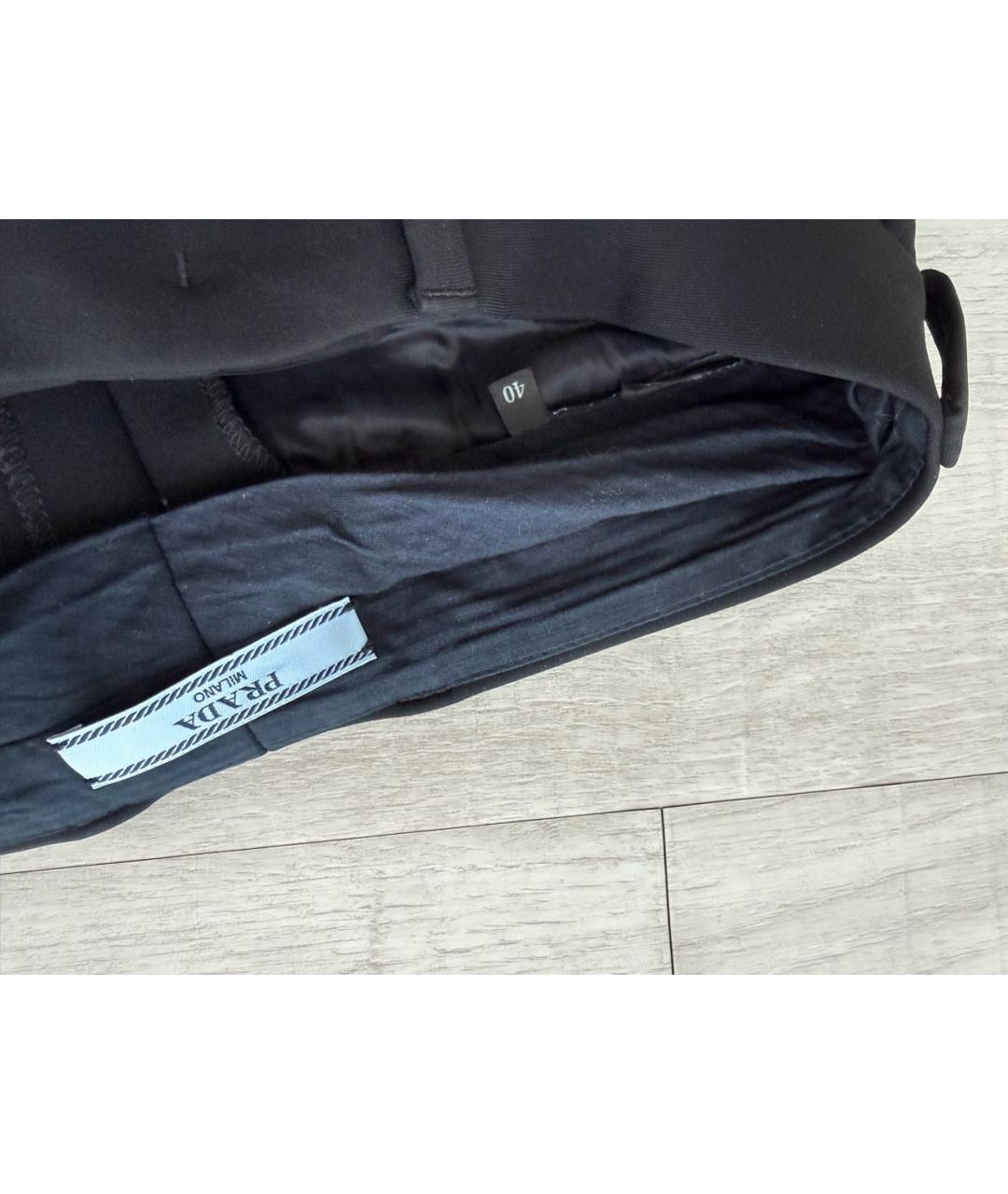 PRADA Черные брюки узкие, фото 3