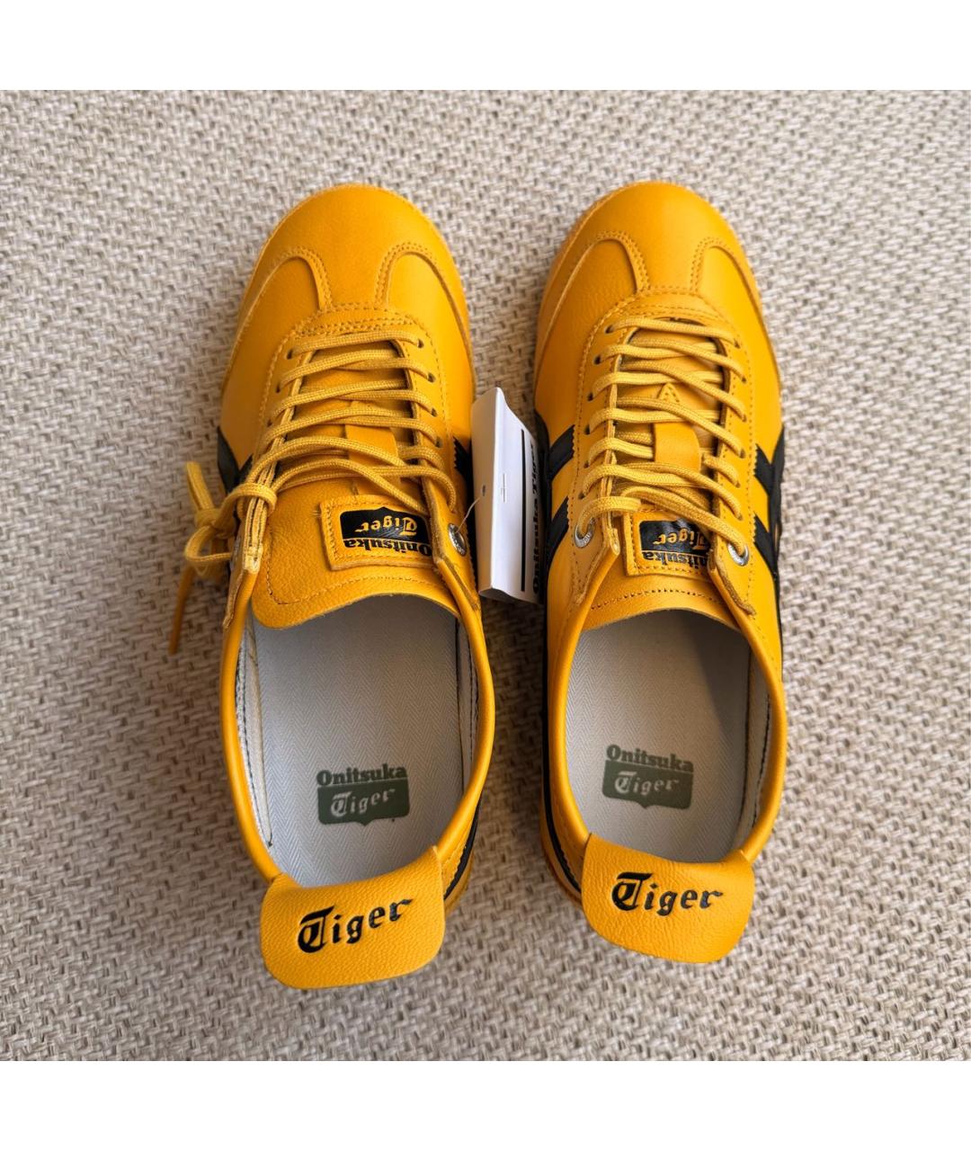 ONITSUKA TIGER Желтые кожаные кроссовки, фото 3
