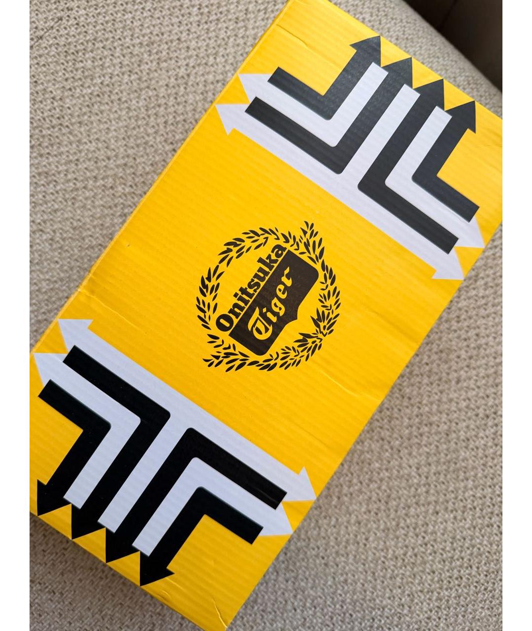 ONITSUKA TIGER Желтые кожаные кроссовки, фото 8