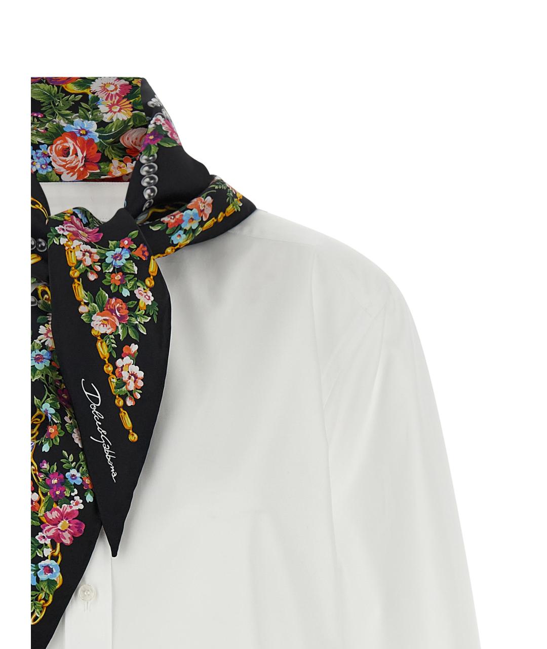 DOLCE&GABBANA Белая хлопковая рубашка, фото 3