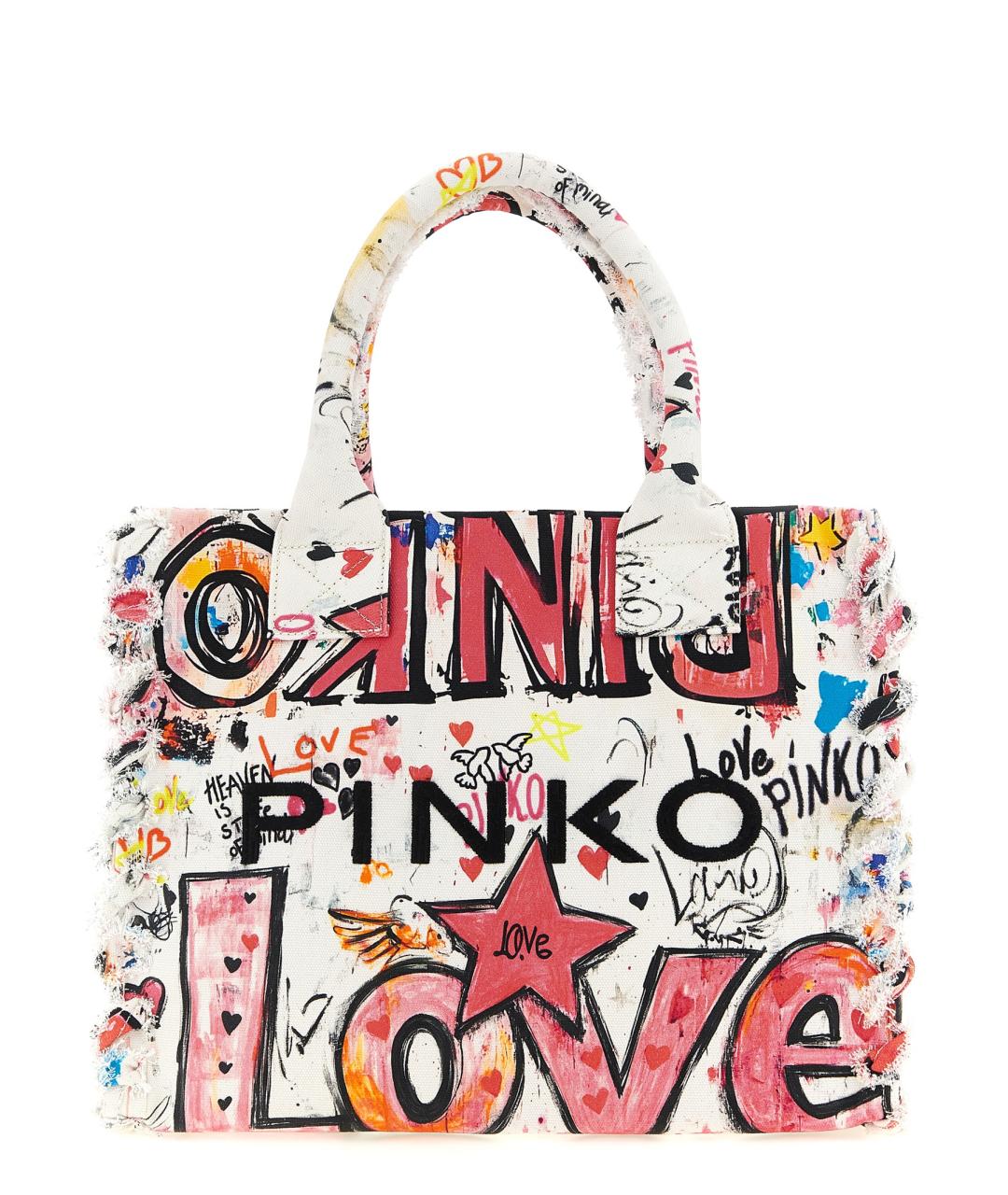 PINKO Мульти хлопковая сумка тоут, фото 1