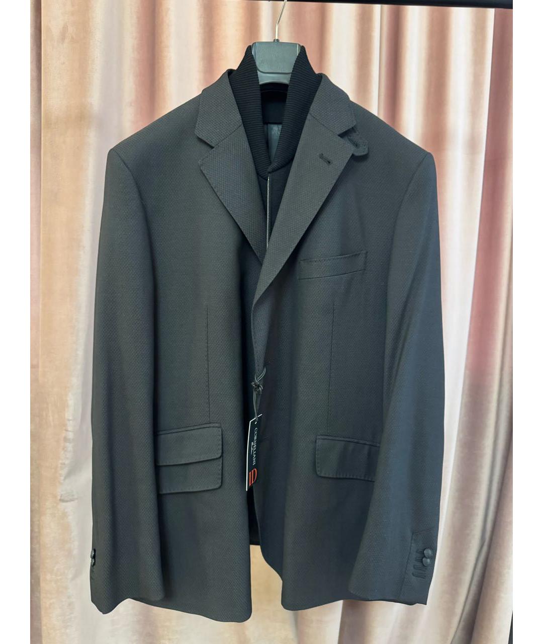 CORNELIANI Черный шерстяной пиджак, фото 7