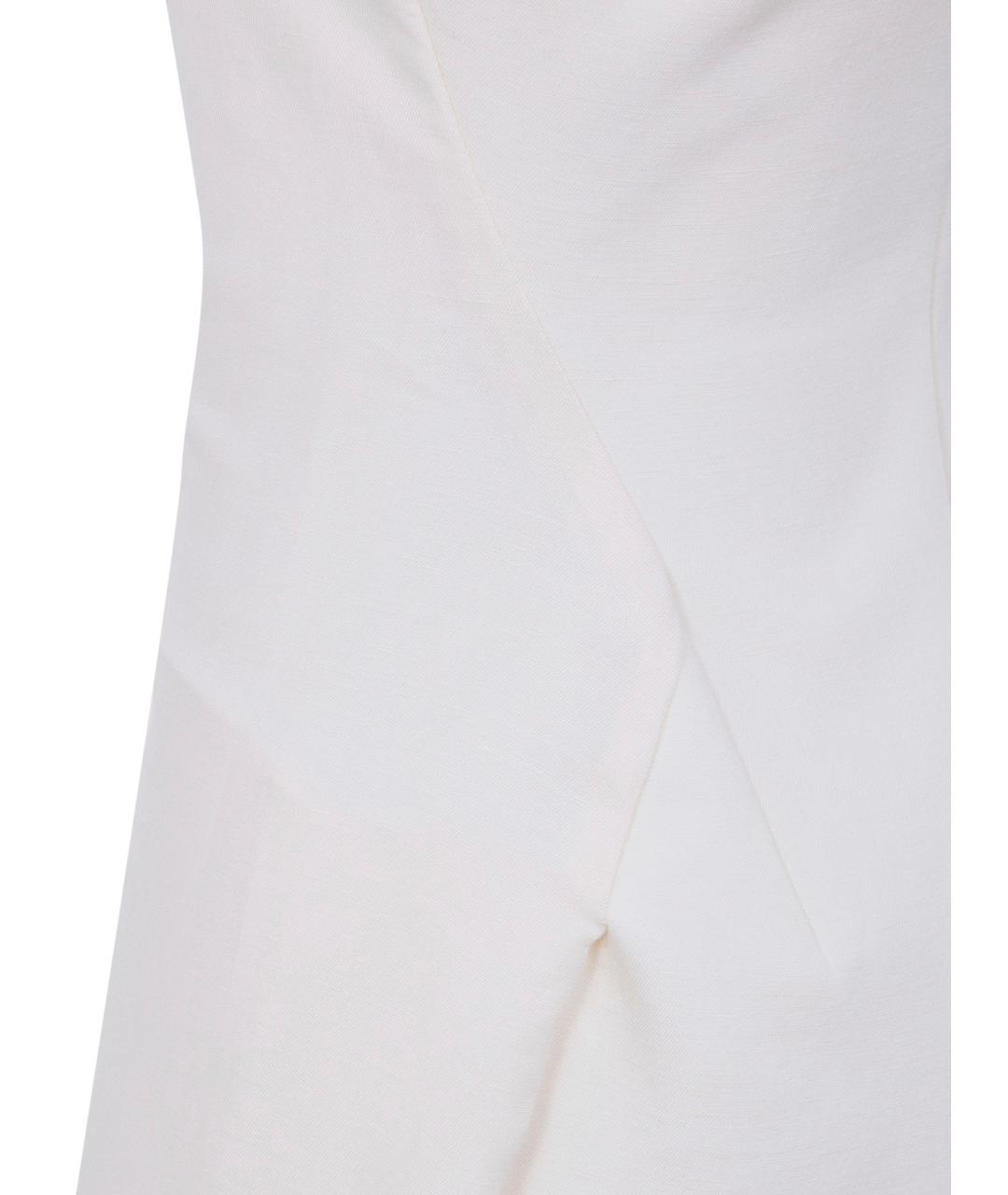 JACQUEMUS Белое полиэстеровое повседневное платье, фото 3