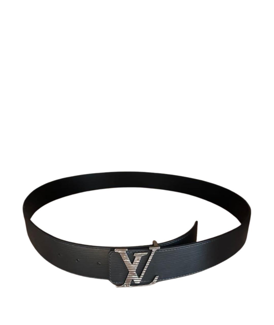LOUIS VUITTON Черный кожаный ремень, фото 1