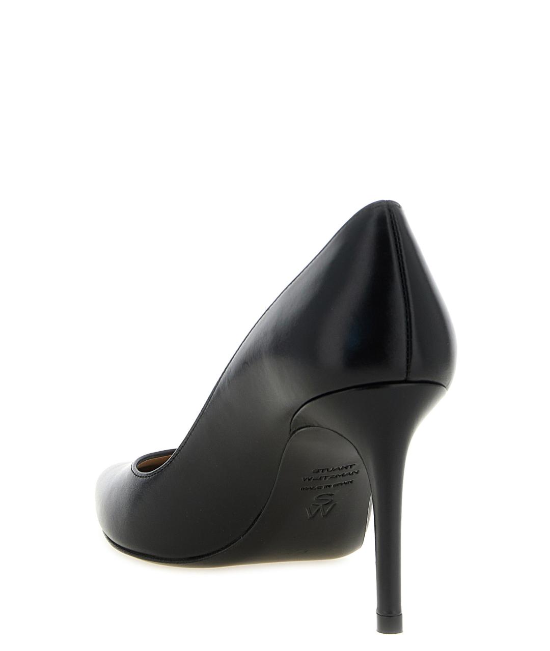 STUART WEITZMAN Черные кожаные туфли, фото 3
