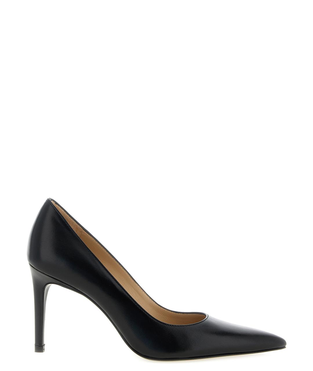 STUART WEITZMAN Черные кожаные туфли, фото 1