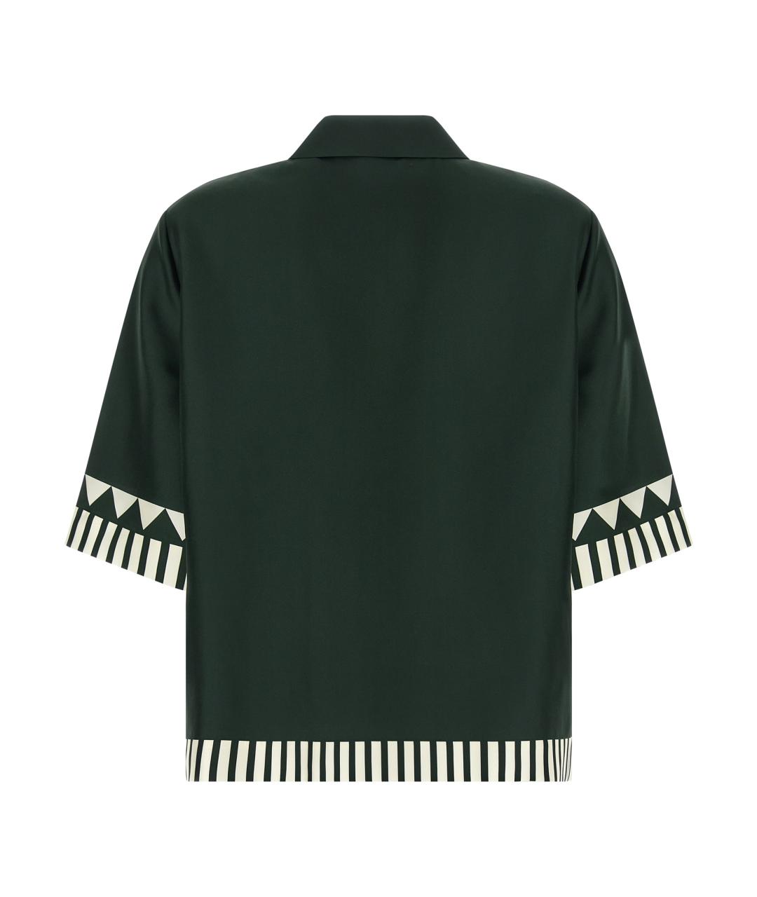 Eres Зеленая шелковая рубашка, фото 2