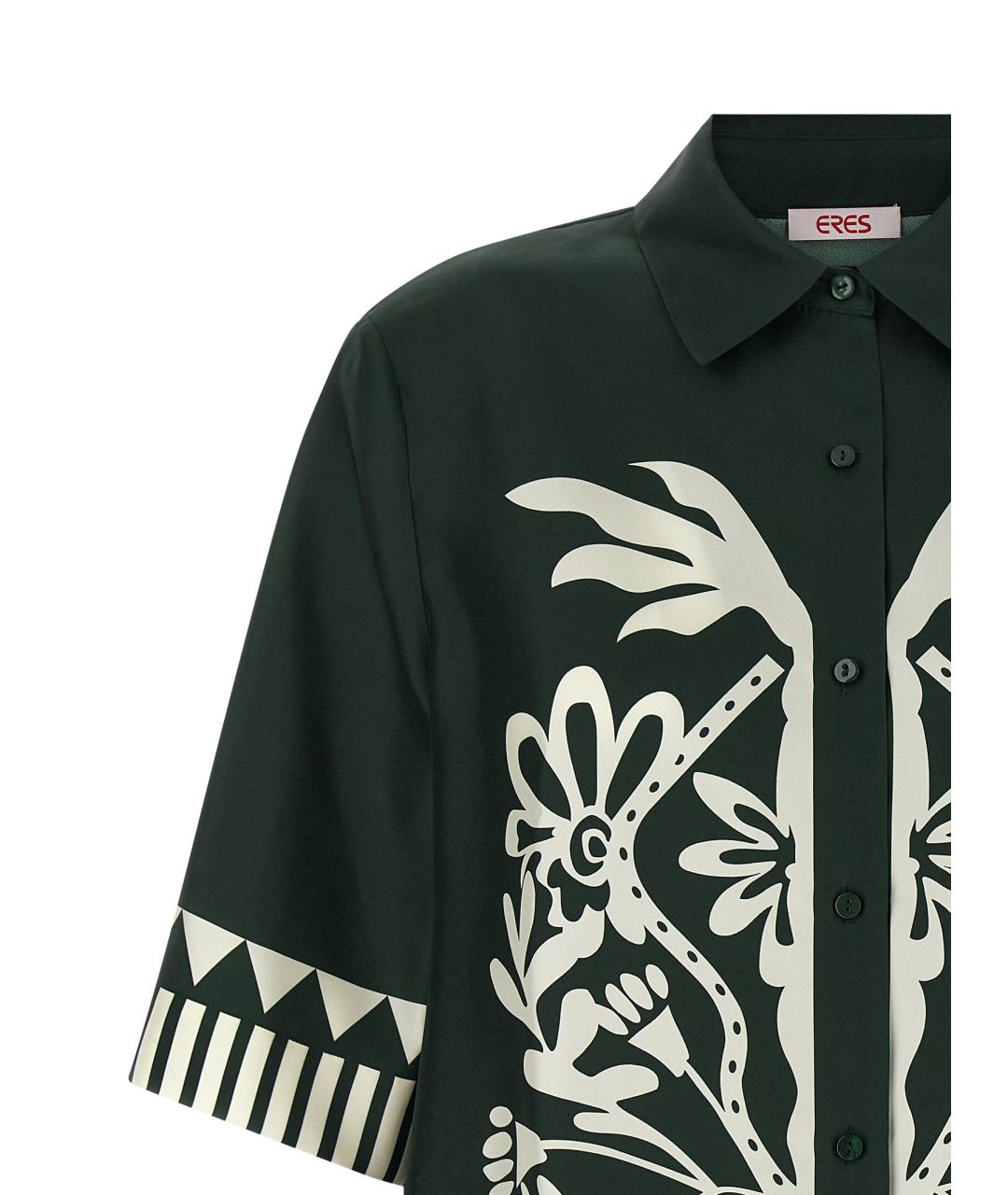 Eres Зеленая шелковая рубашка, фото 3