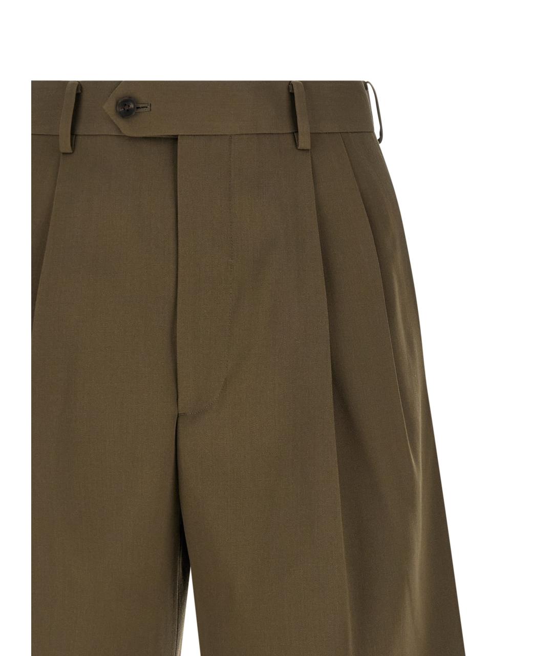 AURALEE Коричневые шерстяные шорты, фото 3