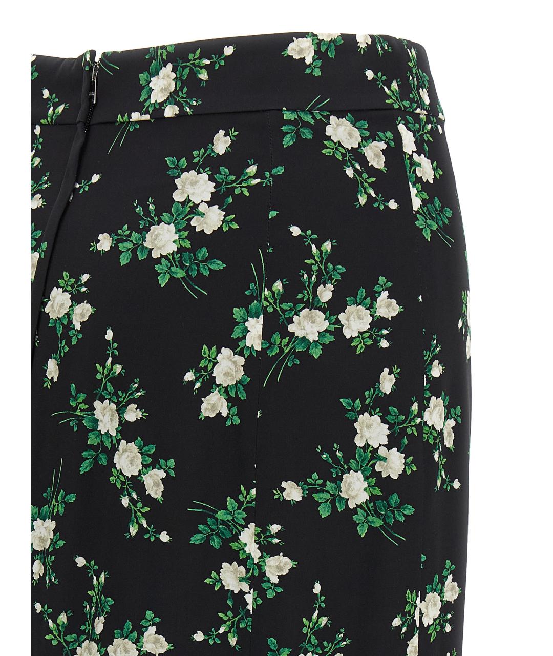 DOLCE&GABBANA Мульти шелковая юбка миди, фото 4