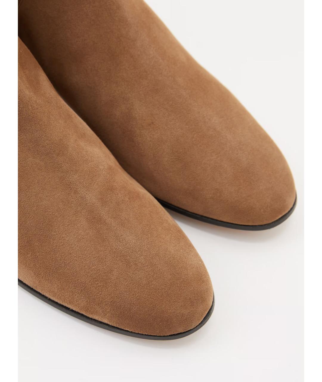 THE ROW Коричневые замшевые полусапоги, фото 4