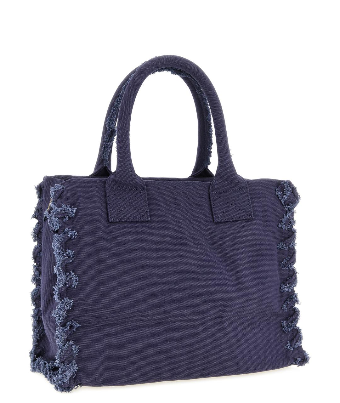 PINKO Синяя хлопковая сумка тоут, фото 2