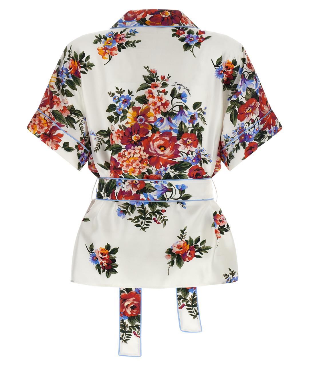 DOLCE&GABBANA Мульти шелковая рубашка, фото 2