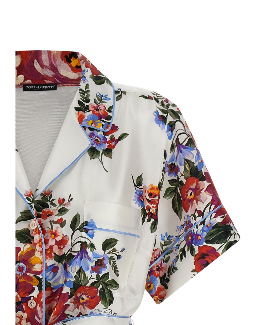 DOLCE&GABBANA Мульти шелковая рубашка, фото 3