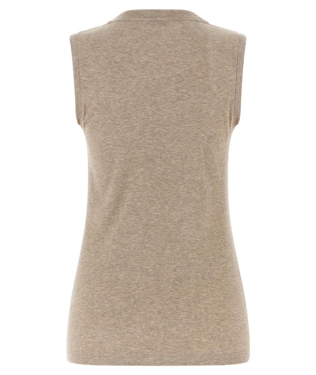 PESERICO Бежевая вискозная майка, фото 2